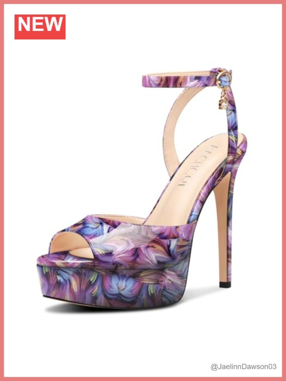 Platform Stiletto Heel Sandals Peep Toe Ankle Strap Slingback Formal Dress Shoes